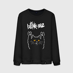 Мужской свитшот Blink 182 rock cat