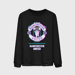 Мужской свитшот Manchester United FC в стиле glitch