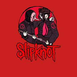 Свитшот хлопковый мужской Slipknot rock, цвет: красный — фото 2