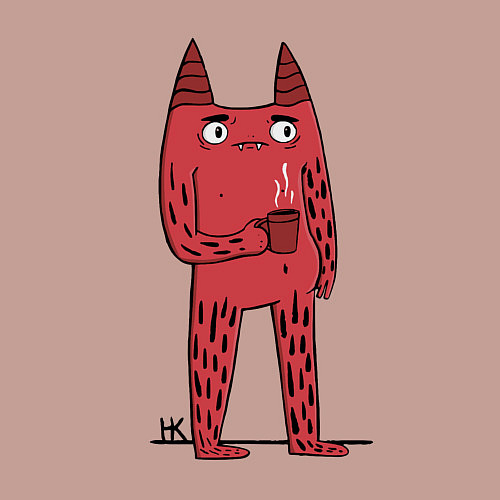 Мужской свитшот Кот босс / Пыльно-розовый – фото 3