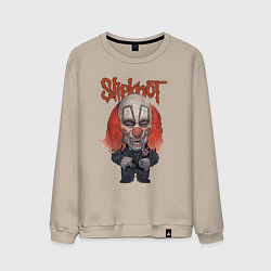 Свитшот хлопковый мужской Slipknot art, цвет: миндальный