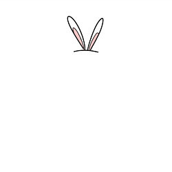 Свитшот хлопковый мужской Ушки зайца контур, цвет: белый — фото 2