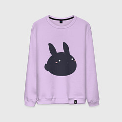 Мужской свитшот Черный кролик - минимализм