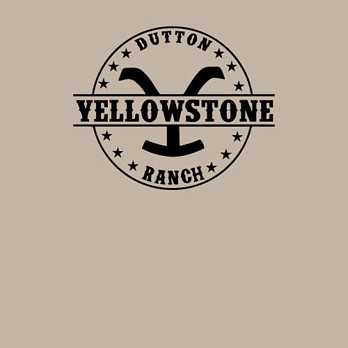 Мужской свитшот Йеллоустоун - Dutton Ранчо / Миндальный – фото 3