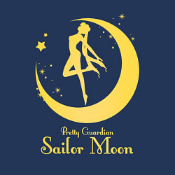 Свитшот хлопковый мужской Sailor Moon gold, цвет: тёмно-синий — фото 2