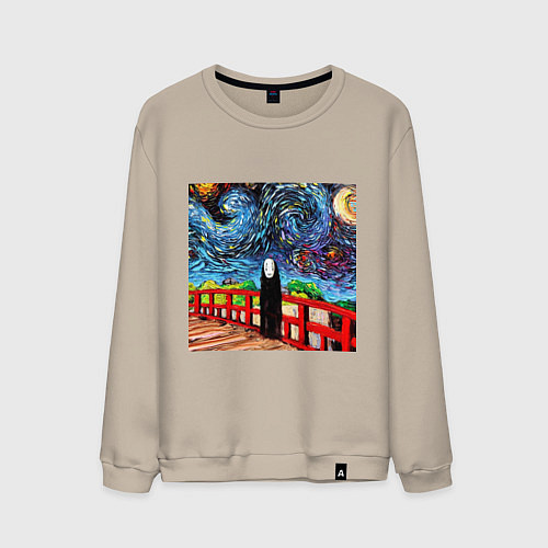 Мужской свитшот Безликий Гог / Миндальный – фото 1