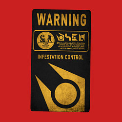 Свитшот хлопковый мужской Контроль заражения, цвет: красный — фото 2