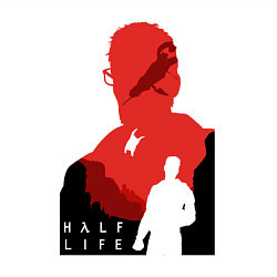 Свитшот хлопковый мужской Half life - Freeman, цвет: белый — фото 2