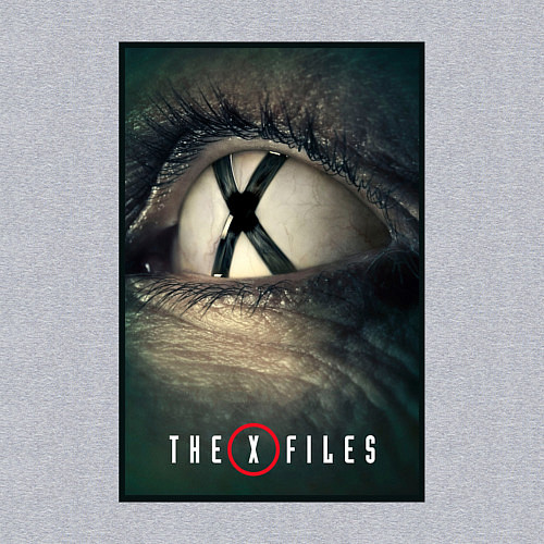 Мужской свитшот X - Files poster / Меланж – фото 3