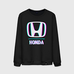 Мужской свитшот Значок Honda в стиле glitch