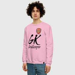Свитшот хлопковый мужской Arsenal - London - goalkeeper, цвет: светло-розовый — фото 2