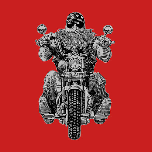 Мужской свитшот Ride biker / Красный – фото 3