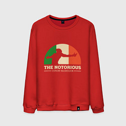 Свитшот хлопковый мужской The Notorious, цвет: красный