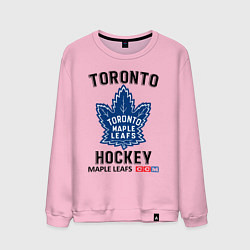 Свитшот хлопковый мужской Торонто нхл, цвет: светло-розовый