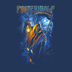 Свитшот хлопковый мужской Powerwolf wolf, цвет: тёмно-синий — фото 2