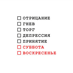 Свитшот хлопковый мужской Стадии принятия юмор, цвет: белый — фото 2