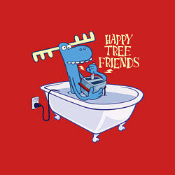 Свитшот хлопковый мужской Lumpy - high voltage, цвет: красный — фото 2