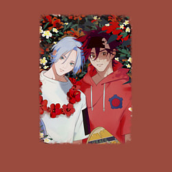 Свитшот хлопковый мужской Langa Hasegawa and Reki Kyan, цвет: кирпичный — фото 2