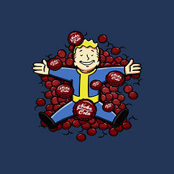 Свитшот хлопковый мужской Vault boy caps, цвет: тёмно-синий — фото 2