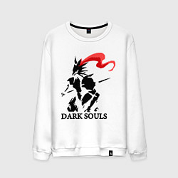 Свитшот хлопковый мужской Dark Souls, цвет: белый