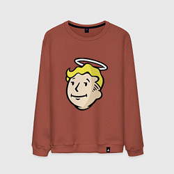 Свитшот хлопковый мужской Holly vault boy, цвет: кирпичный