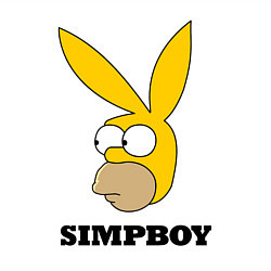 Свитшот хлопковый мужской Simpboy - rabbit Homer, цвет: белый — фото 2