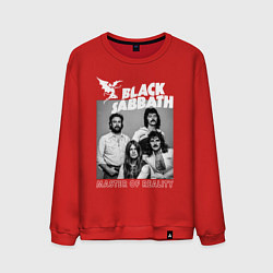 Свитшот хлопковый мужской Black Sabbath rock, цвет: красный