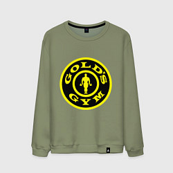 Свитшот хлопковый мужской Golds GYM, цвет: авокадо