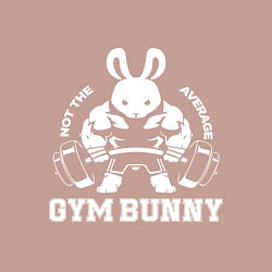 Свитшот хлопковый мужской Gym bunny powerlifting, цвет: пыльно-розовый — фото 2