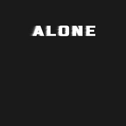 Свитшот хлопковый мужской Alone, цвет: черный — фото 2