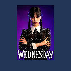 Свитшот хлопковый мужской Wednesday, цвет: тёмно-синий — фото 2