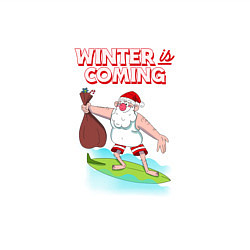 Свитшот хлопковый мужской Winter is coming new year, цвет: белый — фото 2
