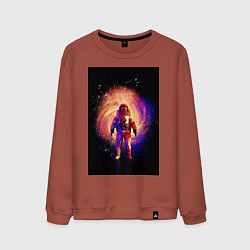 Свитшот хлопковый мужской АстроСпейс, цвет: кирпичный