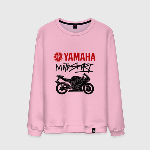 Мужской свитшот Yamaha - motorsport / Светло-розовый – фото 1