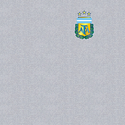 Мужской свитшот Герб федерации футбола Аргентины / Меланж – фото 3