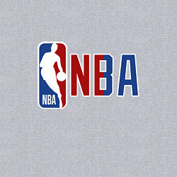 Свитшот хлопковый мужской NBA - big logo, цвет: меланж — фото 2