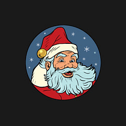 Свитшот хлопковый мужской Дед Мороз весельчак, цвет: черный — фото 2