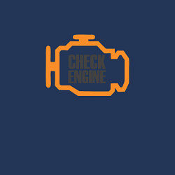 Свитшот хлопковый мужской Check engine, цвет: тёмно-синий — фото 2