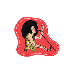 Свитшот хлопковый мужской Певица, цвет: белый — фото 2