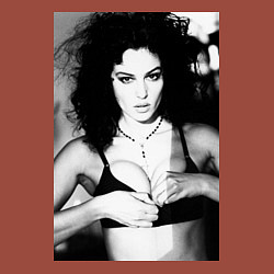 Свитшот хлопковый мужской Дерзкая Моника Беллуччи - Monica Bellucci, цвет: кирпичный — фото 2