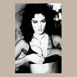 Свитшот хлопковый мужской Дерзкая Моника Беллуччи - Monica Bellucci, цвет: миндальный — фото 2
