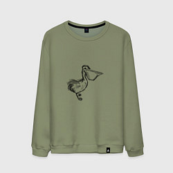Мужской свитшот Важный пеликан
