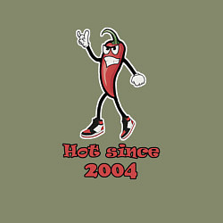 Свитшот хлопковый мужской Hot since 2004, цвет: авокадо — фото 2