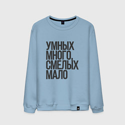 Свитшот хлопковый мужской Умник, цвет: мягкое небо