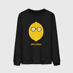 Свитшот хлопковый мужской John Lemon, цвет: черный