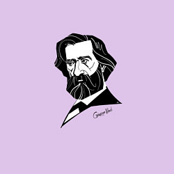 Свитшот хлопковый мужской Композитор Джузеппе Верди, цвет: лаванда — фото 2