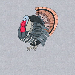 Свитшот хлопковый мужской Индюк, цвет: меланж — фото 2