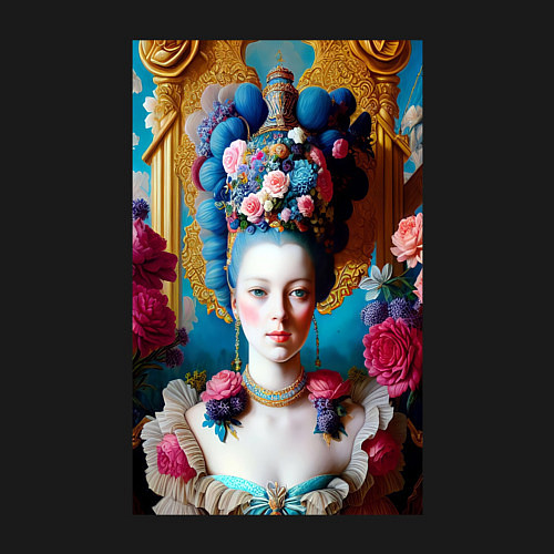 Мужской свитшот Мария Антуанетта / Черный – фото 3