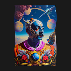 Свитшот хлопковый мужской Космический портрет Сальвадора Дали, цвет: черный — фото 2