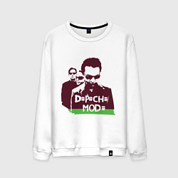 Свитшот хлопковый мужской DM portrait, цвет: белый